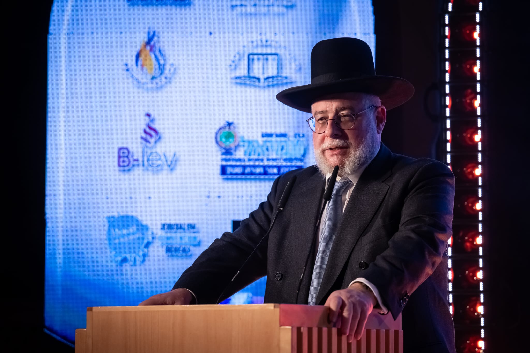 הרב גולדשמידט בועידת רבני אירופה בירושלים. צילום: ועידת רבני אירופה